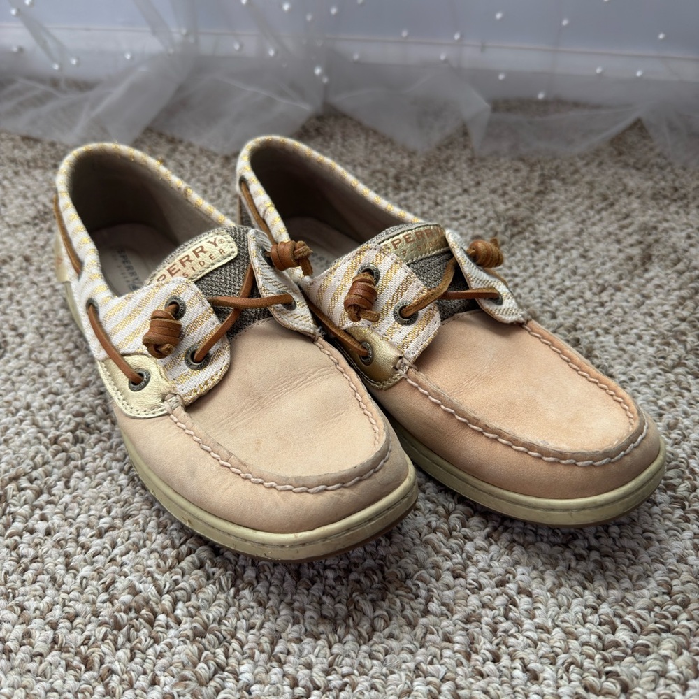 Sperry Tan Boat Shoes